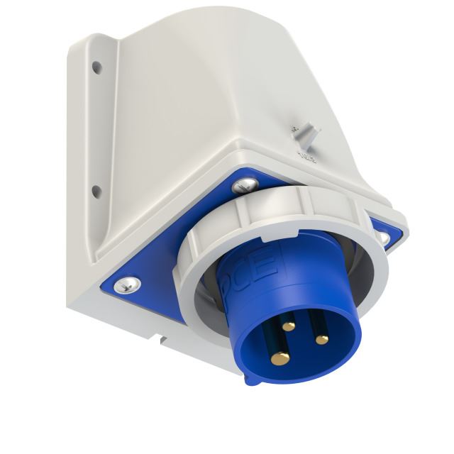 PCE-5132-6K CEE Form Wall Mounted Plug 16A 3p IP67 - ECS NZ
