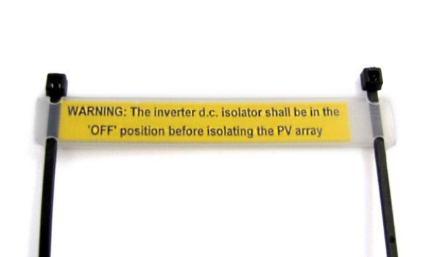 Picture of PV Warning Label DC Isolator