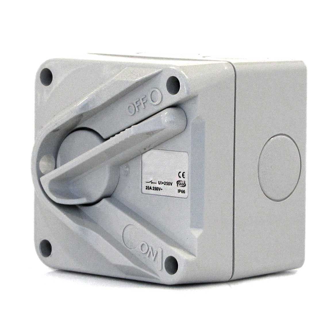 AC Mini Isolator Switch 1P 20A IP66 | ATL120M - ECS NZ