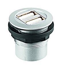 Show details for Double USB with Cover