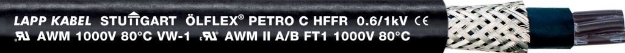 Picture of ÖLFLEX® Petro C HFFR 4G1.5 Bk