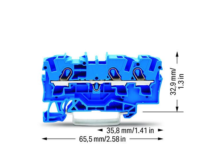 3 POLE TERMINAL BLOCK, 4MM, 2004-1304 - ECS NZ