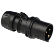 Picture of Midnight Black CEE Plug 16A 3P IP44