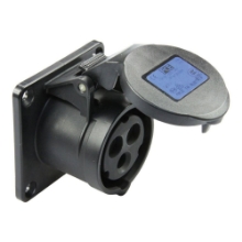 Show details for Midnight Black CEE Flanged Socket 16A 3P IP44/54