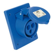 Show details for CEE Flanged Socket Sloping 16A 3p IP44/54