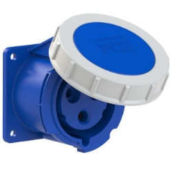 Show details for CEE Flanged Socket Straight 32A 3p IP67