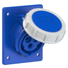 Show details for CEE Flanged Socket Sloping 16A 3p IP67