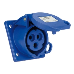 Show details for CEE Lockable Flanged Socket Sloping IP44