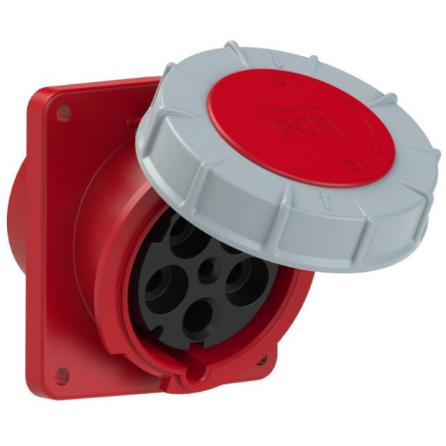 Picture of CEE Flanged Socket Sloping 125A 5p IP67