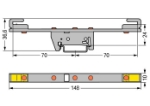 Picture of Busbar Carrier Both Straight 80mm