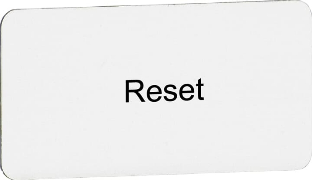 Picture of Pushbutton Label - Reset
