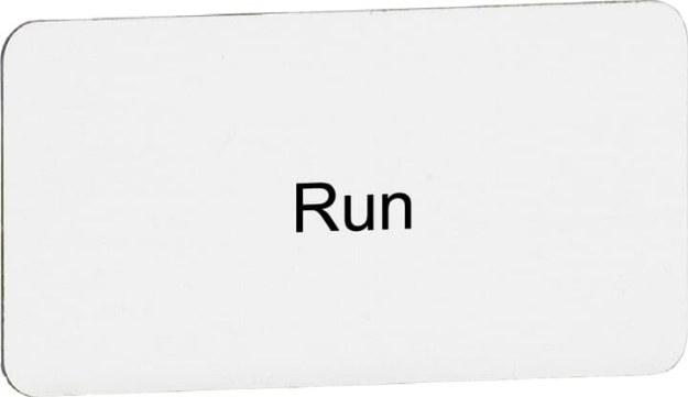 Picture of Pushbutton Label - Run