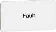 Picture of Pushbutton Label - Fault