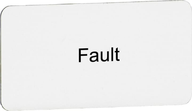 Picture of Pushbutton Label - Fault