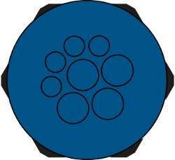 Show details for Hygienic Cable Entry Round Plate 8 Hole