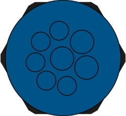 Show details for Hygienic Cable Entry Round Plate 8 Hole