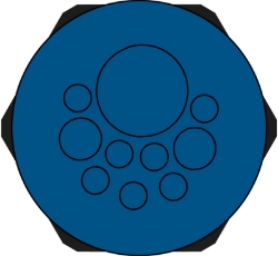 Show details for Hygienic Cable Entry Round Plate 10 Hole