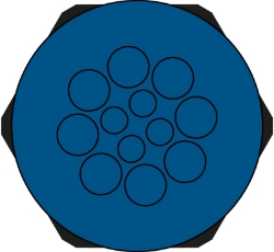 Show details for Hygienic Cable Entry Round Plate 12 Hole