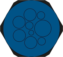 Show details for Hygienic Cable Entry Round Plate 9 Hole