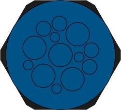 Show details for Hygienic Cable Entry Round Plate 13 Hole