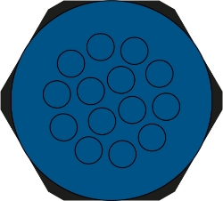 Show details for Hygienic Cable Entry Round Plate 14 Hole