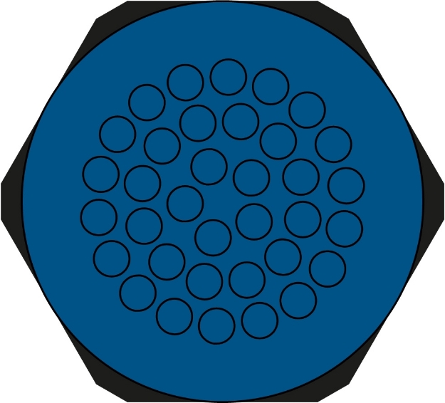 Picture of Hygienic Cable Entry Round Plate 35 Hole