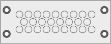 Picture of Cable Entry Membrane Plate 26 Hole Grey