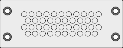 Show details for Cable Entry Membrane Plate 42 Hole Grey
