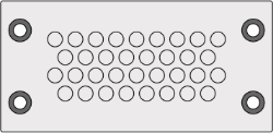 Show details for Cable Entry Membrane Plate 34 Hole Grey