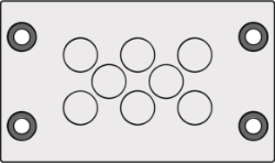 Show details for Cable Entry Membrane Plate 8 Hole Grey