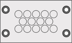 Show details for Cable Entry Membrane Plate 14 Hole Grey