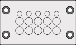 Show details for Cable Entry Membrane Plate 15 Hole Grey