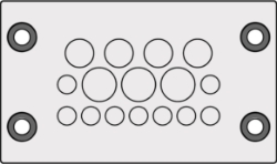 Show details for Cable Entry Membrane Plate 16 Hole Grey