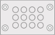 Picture of Cable Entry Membrane Plate 12 Hole Grey