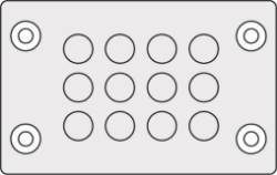 Show details for Cable Entry Membrane Plate 12 Hole Grey