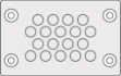 Picture of Cable Entry Membrane Plate 18 Hole Grey