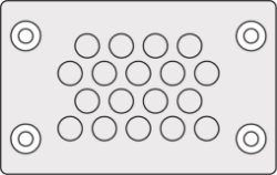 Show details for Cable Entry Membrane Plate 18 Hole Grey