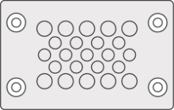 Show details for Cable Entry Membrane Plate 23 Hole Grey