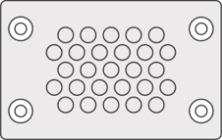 Show details for Cable Entry Membrane Plate 27 Hole Grey