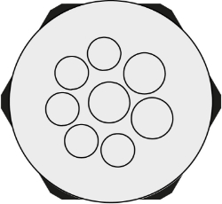 Show details for Cable Entry Round Plate 8 Hole