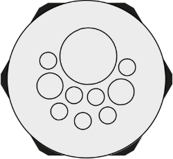 Show details for Cable Entry Round Plate 10 Hole