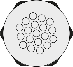 Show details for Cable Entry Round Plate 19 Hole