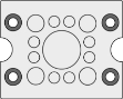 Picture of Cable Entry Membrane Plate 13 Hole Grey