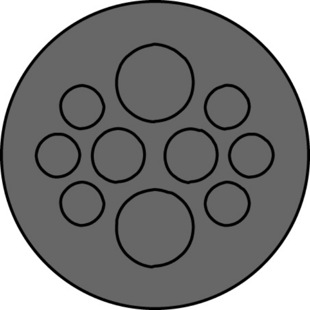 Picture of Snap-In Round Plate 10 Hole