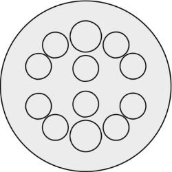 Show details for Snap-In Round Plate 12 Hole
