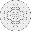 Picture of Snap-In Round Plate 20 Hole
