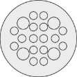 Picture of Snap-In Round Plate 20 Hole