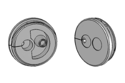 Show details for Snap-In Round Plate 2 Hole