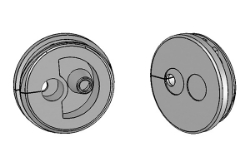 Show details for Snap-In Round Plate 3 Hole