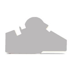 Show details for End plate for 282-870/860 - Grey